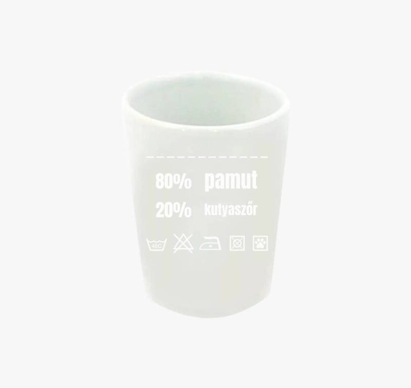 feles pohár összetevők pamut és kutyaszőr feles pohár