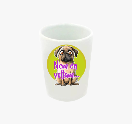 Mopsz kutya feles pohár