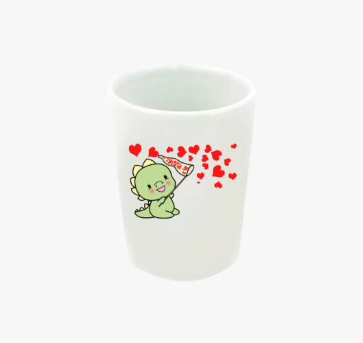 Dínó szívet fúj fiú feles pohá...