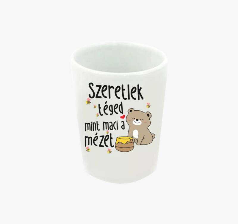 Szeretlek téged mint maci a mézet páros feles pohár