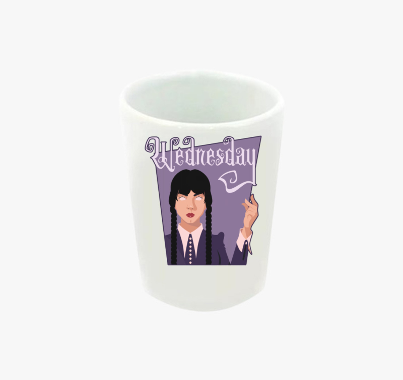Wednesday Addams karakter feles pohár