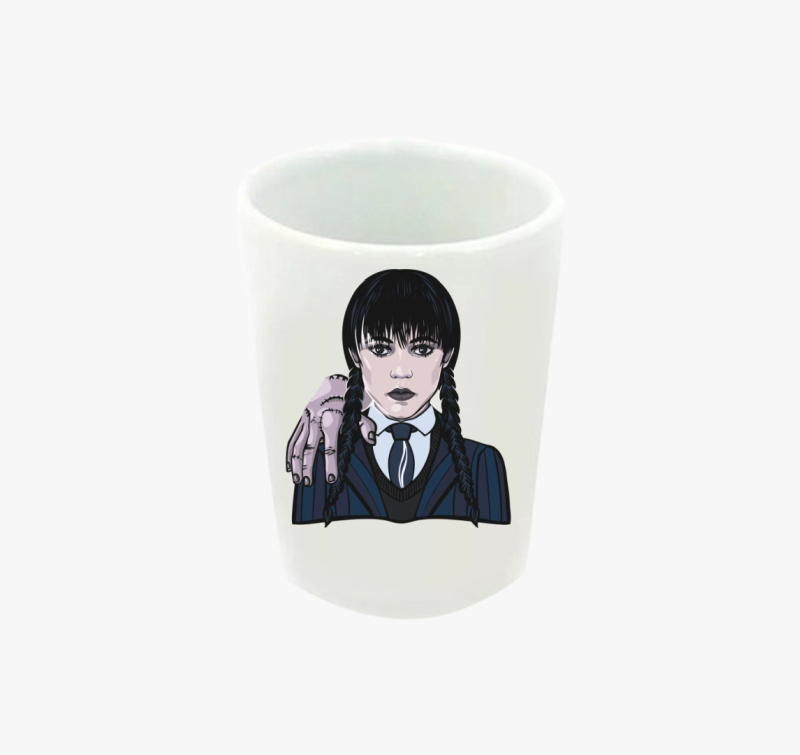 Wednesday és Izé karakter feles pohár