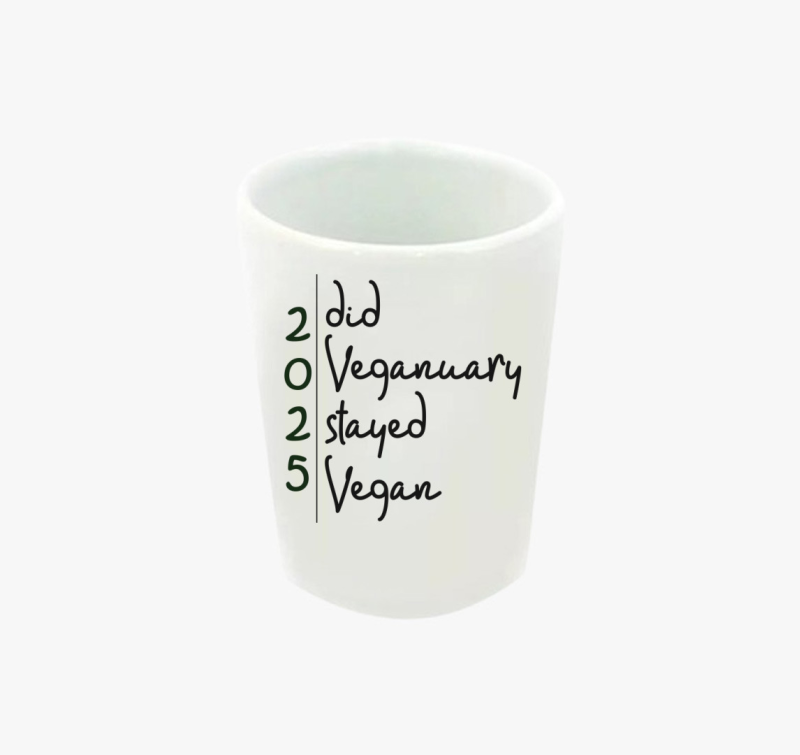 Did Veganuary 2023 (dőlt betűs) feles pohár