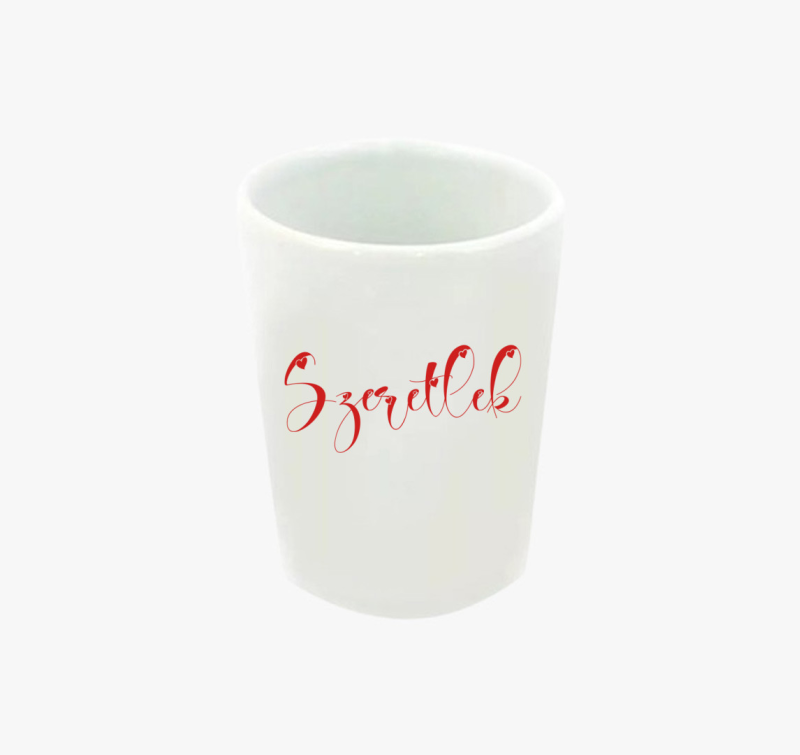 Szeretlek feles pohár