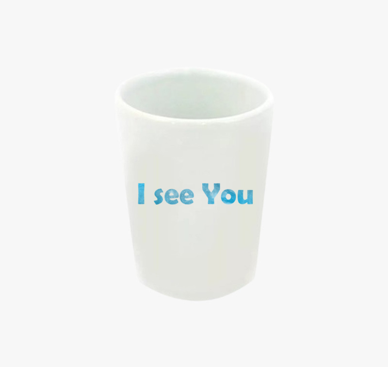 I see You (kék) feles pohár