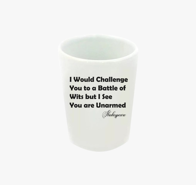 Shakespeare Funny Battle of Wits feles pohár