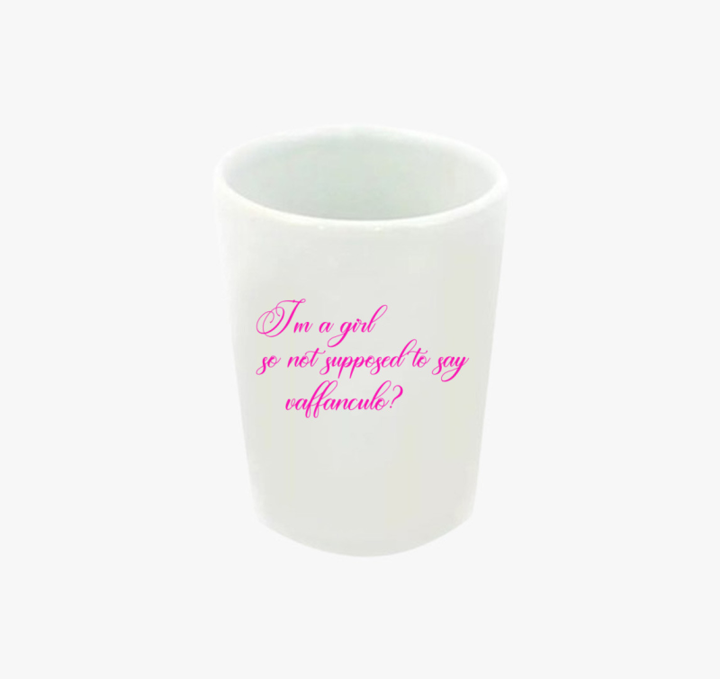 Vaffanculo Csajos pink feles pohár