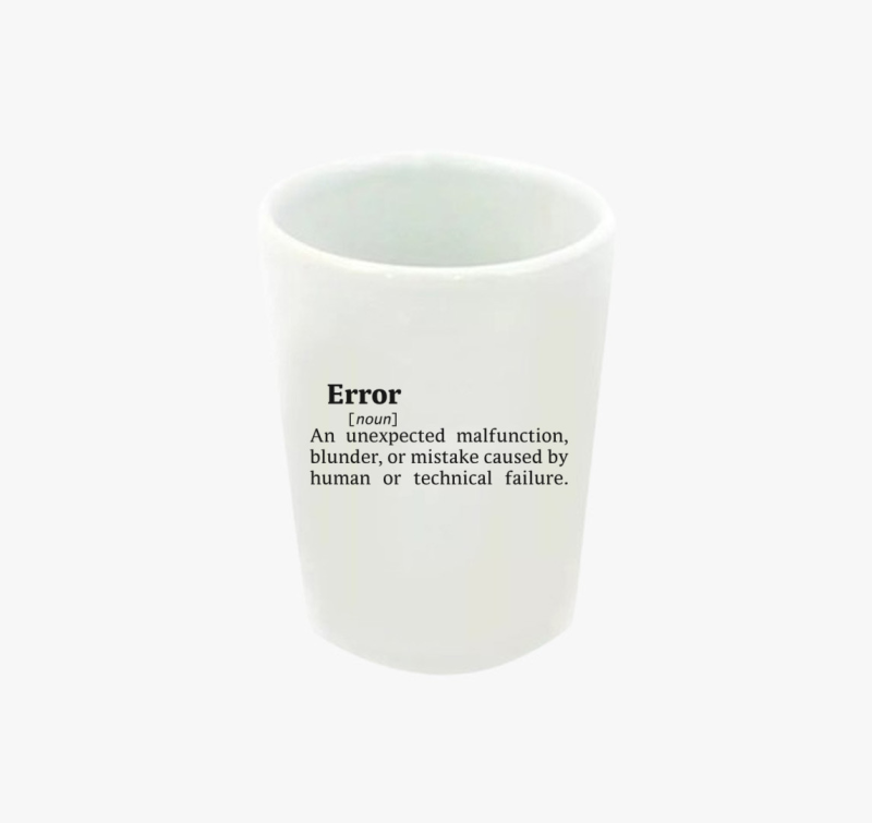 Error Dictionary feles pohár