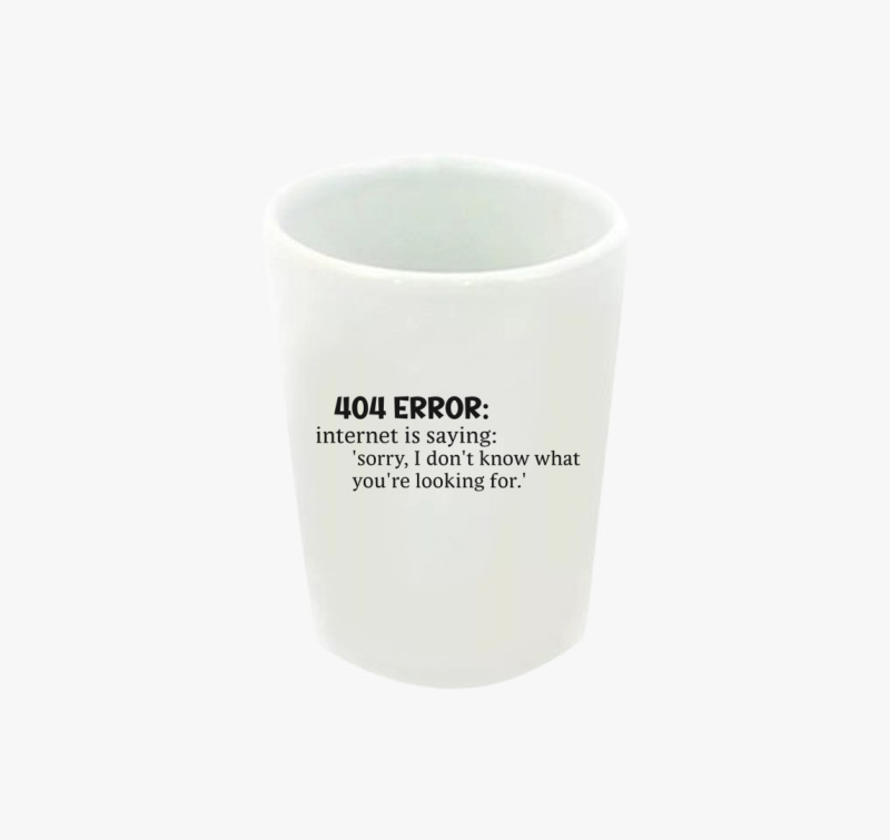 404 Error internet Dictionary feles pohár