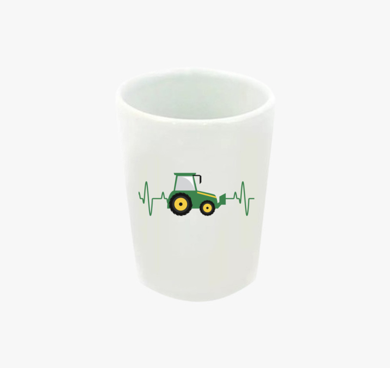 Traktor ekg feles pohár