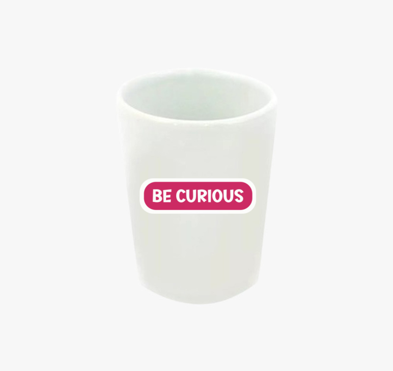 Be curious pink feles pohár