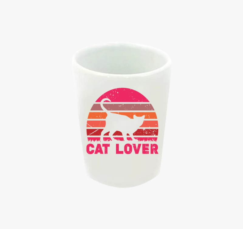 Cat lover feles pohár