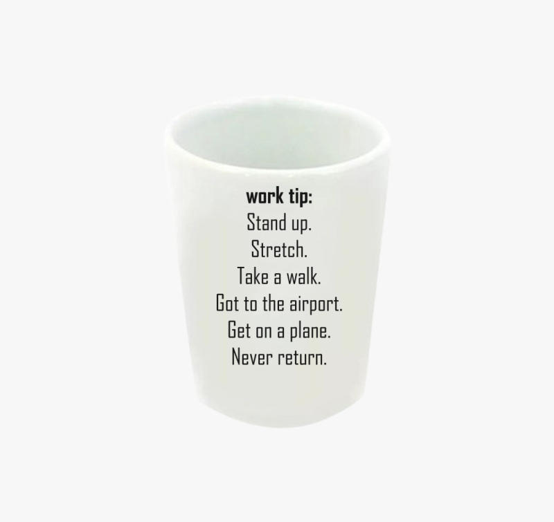 Work tip feles pohár