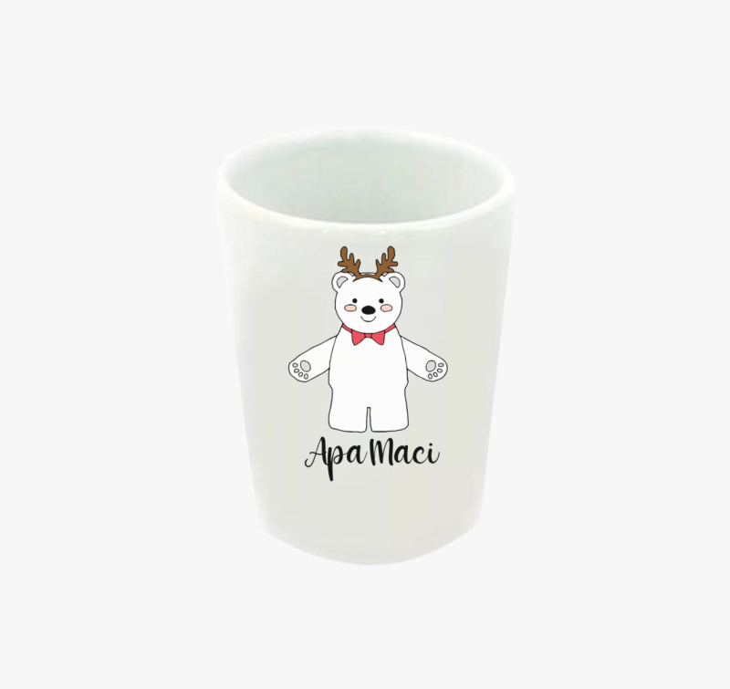 Apa maci karácsonyi feles pohár