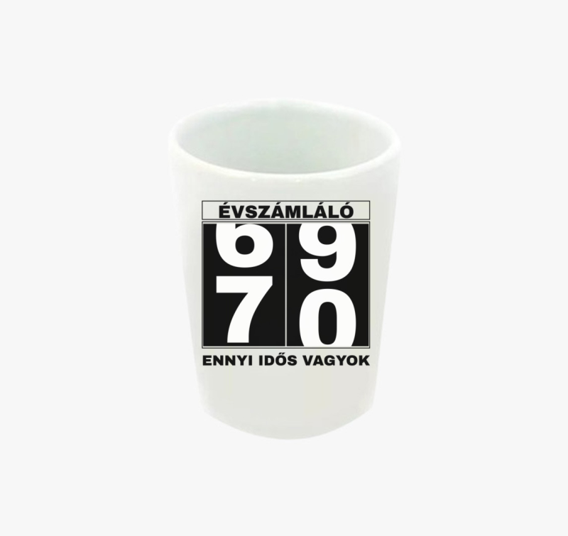 Évszámláló 70 éves szülinapi póló