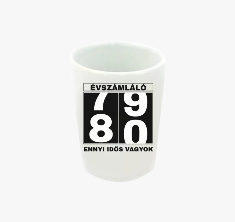 Évszámláló 80 éves szülinapi póló