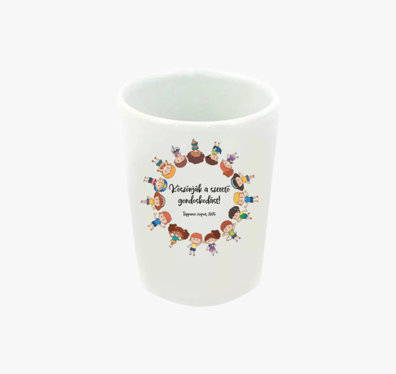 Gyermekek köszönet feles pohár
