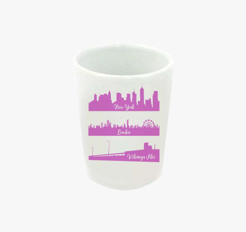 Kőbánya Alsó csajos PINK feles pohár