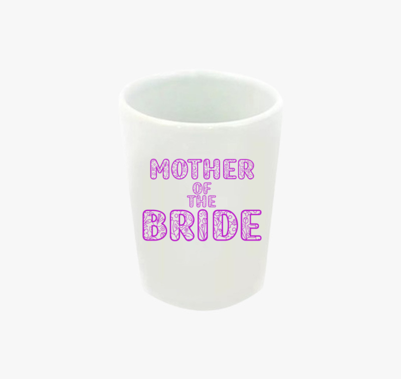 Mother of the Bride virágos pink feles pohár