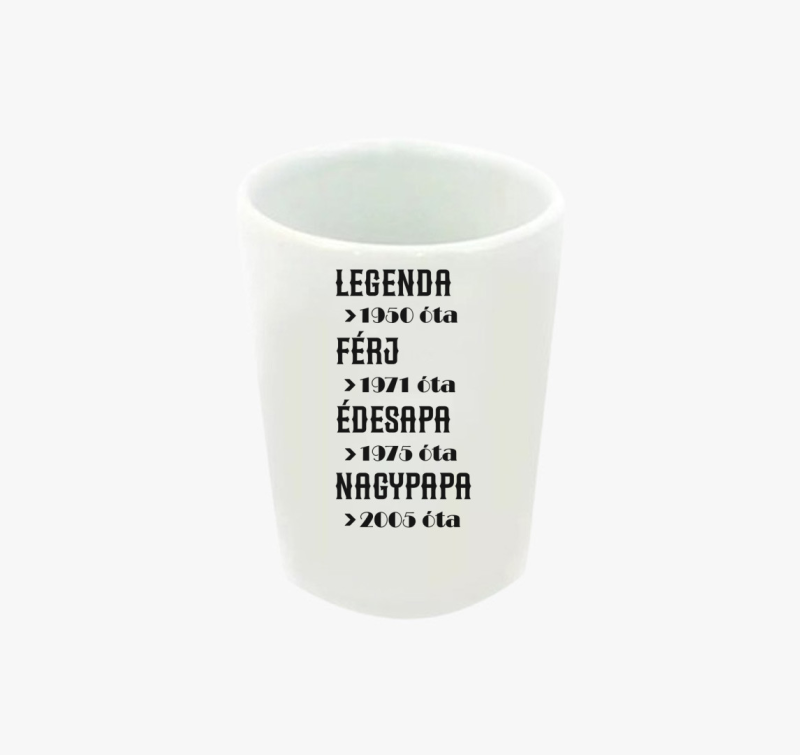 Férj-Nagyapa feles pohár