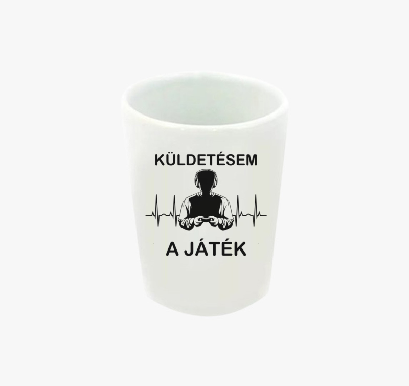 Küldetésem a játék gamer feles pohár
