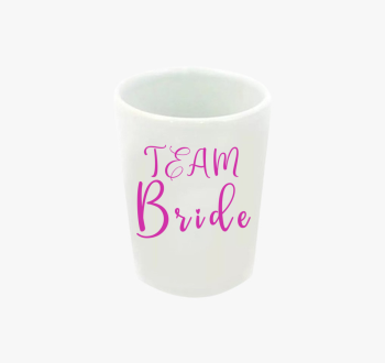 TEAM Bride pink sziv...