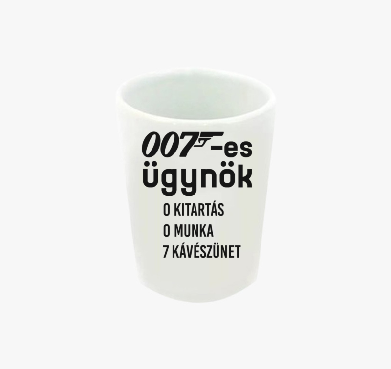 007-es ügynök kávészünet feles pohár
