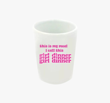 Girl dinner pink fel