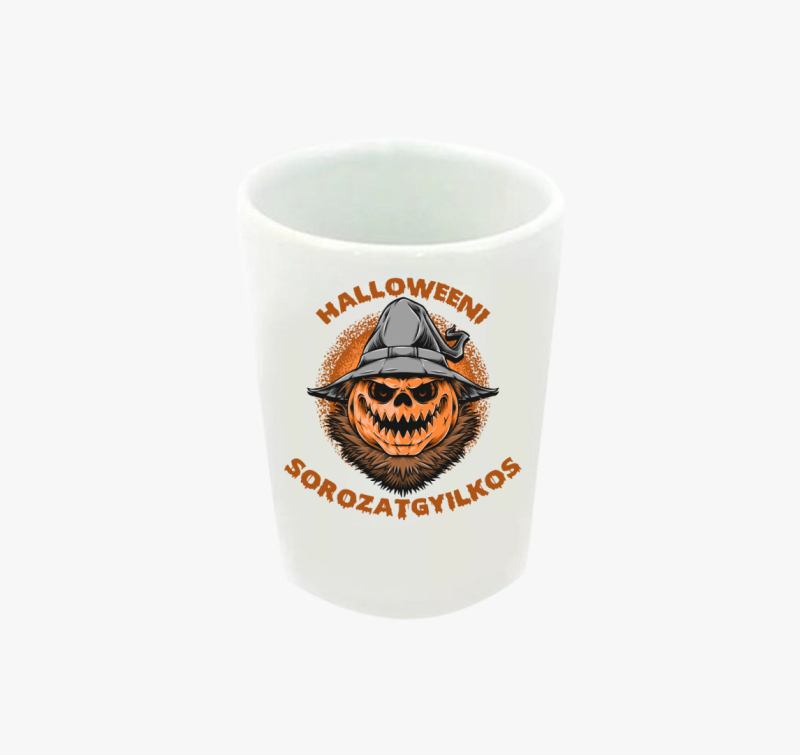 Halloweeni sorozatgyilkos feles pohár