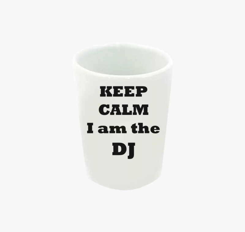 Keep calm DJ feles pohár
