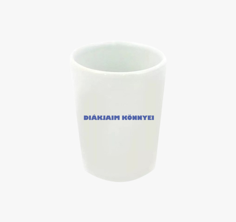 Diák könnyek kék feles pohár