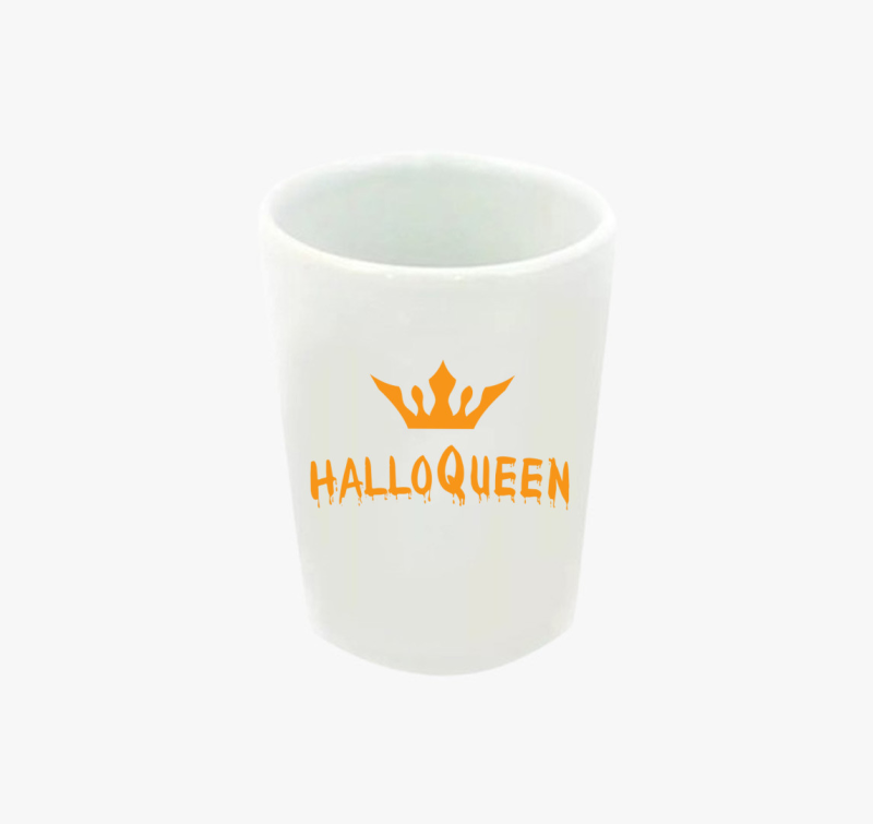 HalloQueen narancssárga  feles pohár