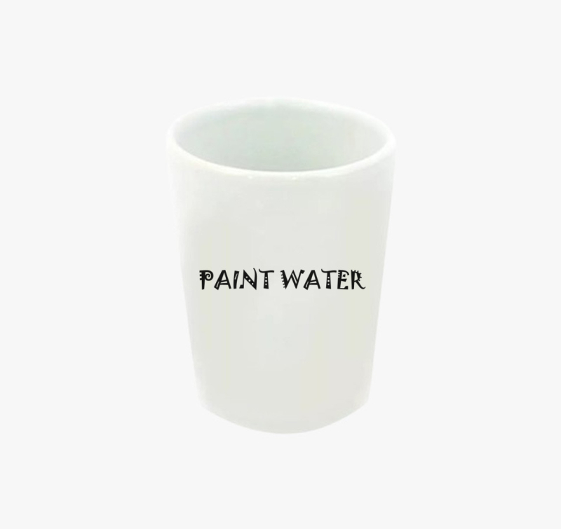 Paint water black feles pohár