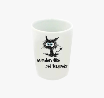 Oké cat feles pohár