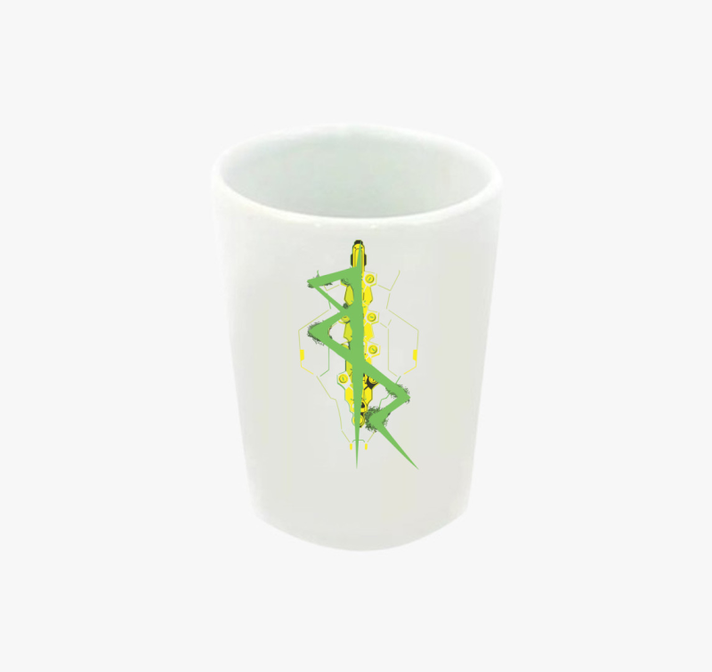 Cyberpunk art feles pohár