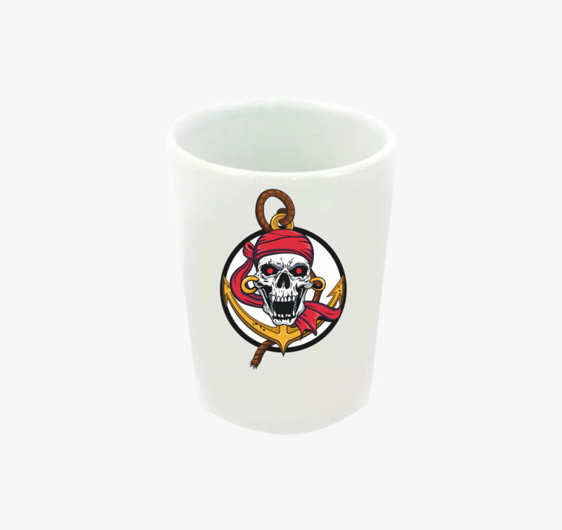 Pirate skull feles pohár