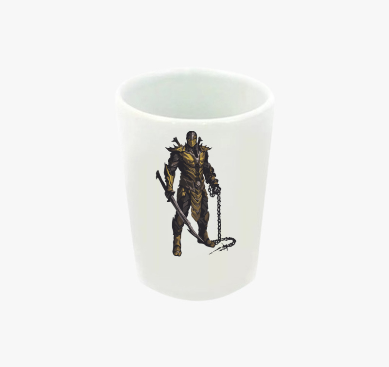 Mortal Kombat Scorpion modell feles pohár