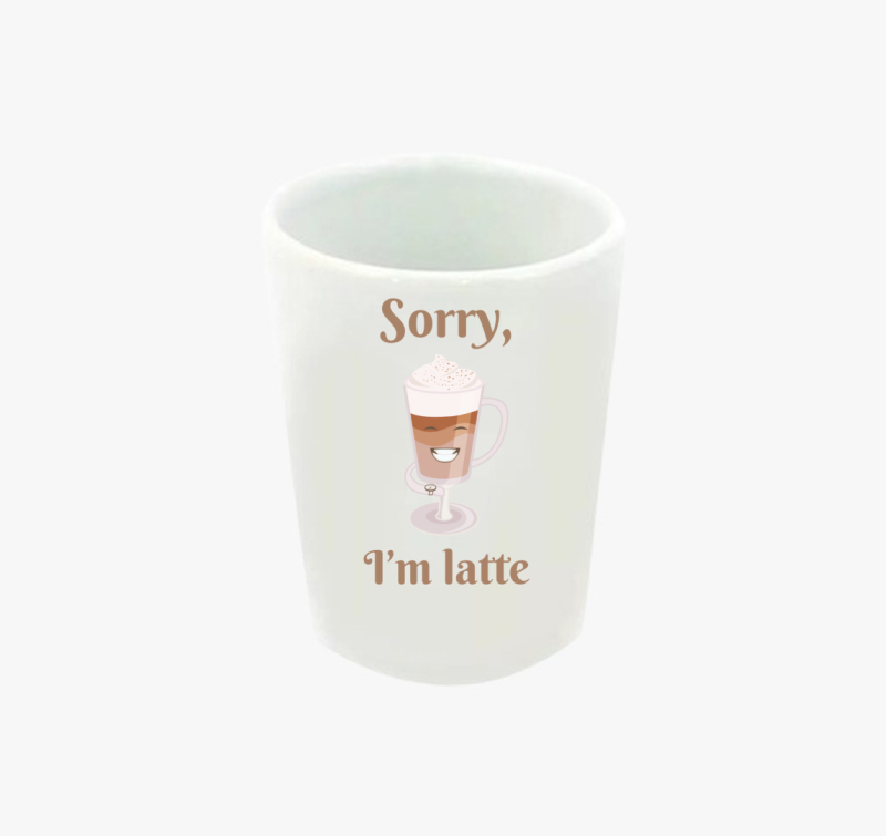 I'm latte feles pohár