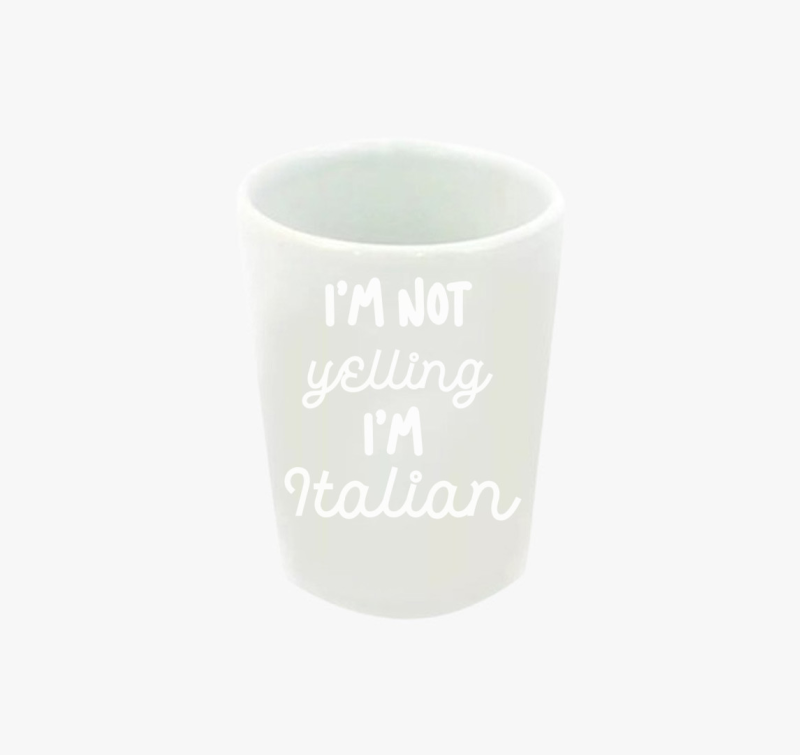 Yelling Italian feles pohár