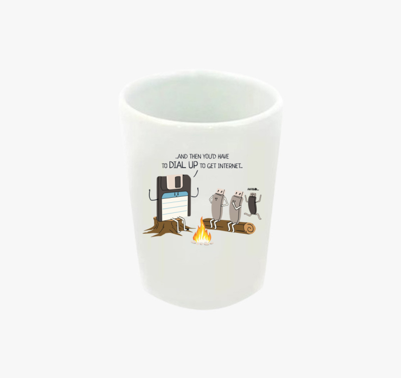 Dial up feles pohár