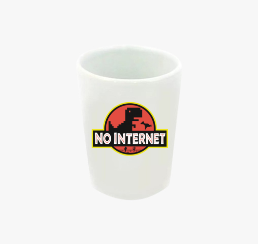 No internet feles pohár