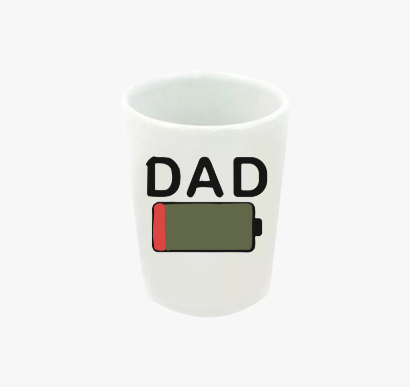 Dad low battery feles pohár