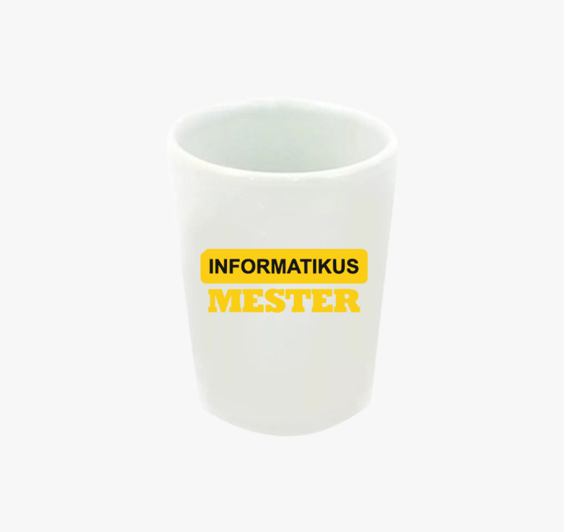 Informatikus mester feles pohár