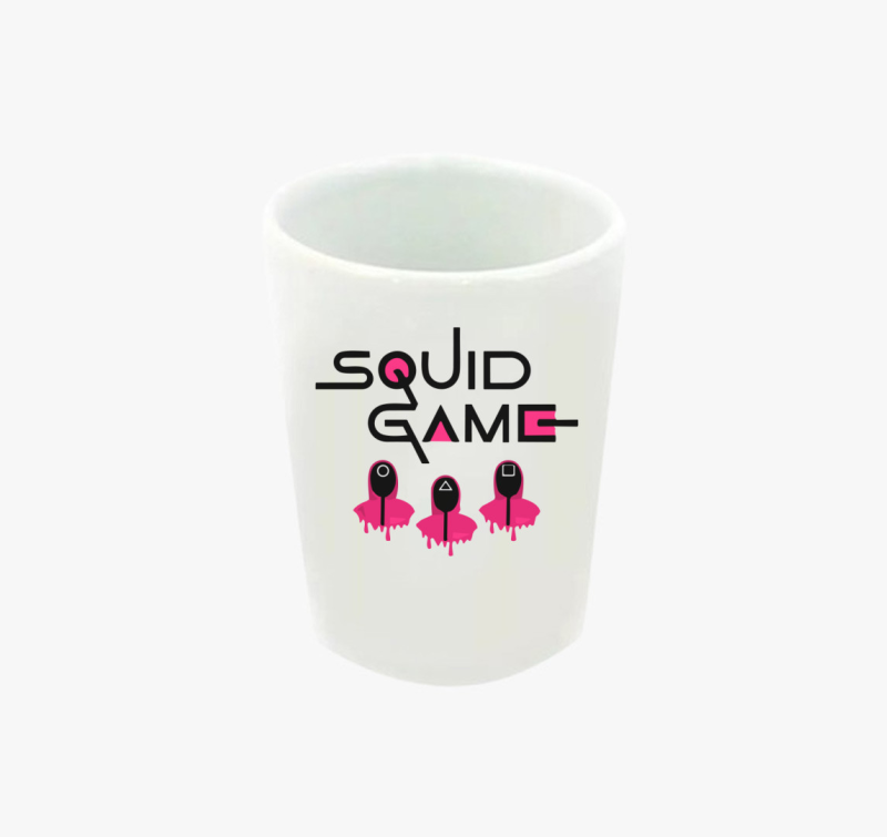 Squid Game feliratú feles pohár