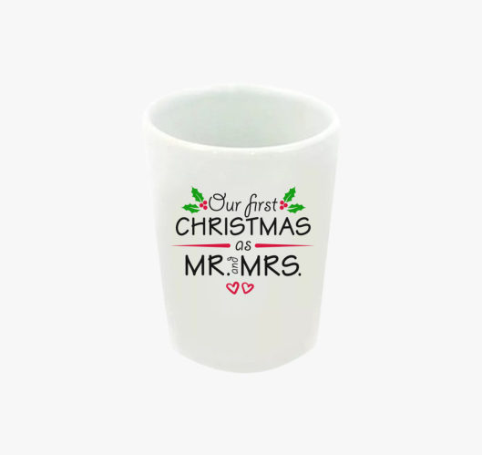 Xmas married feles pohár