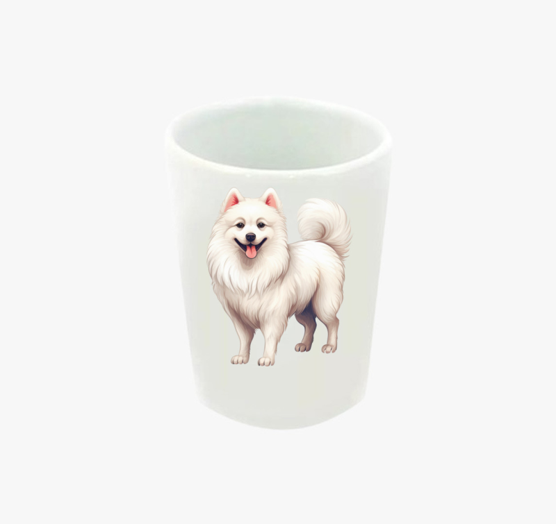 Japán spitz feles pohár
