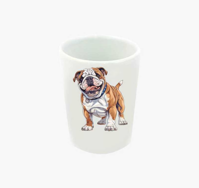 Mini bulldog feles pohár