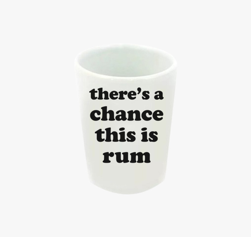 Rum chance feles pohár