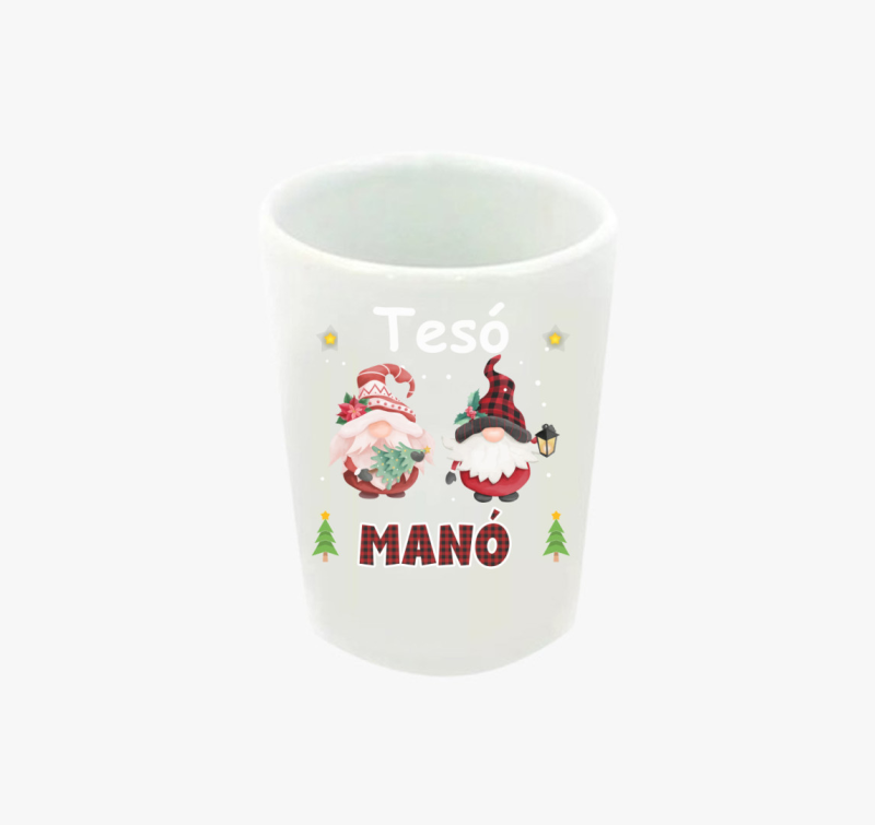 Tesó karácsonyi manó feles pohár