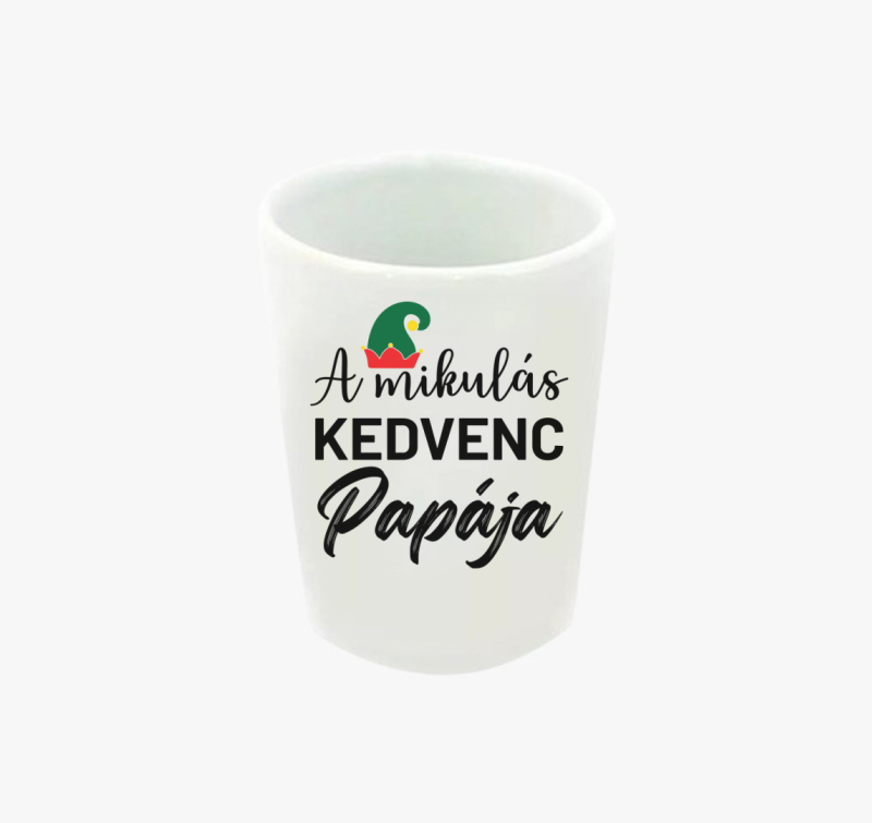 A mikulás kedvenc papája feles pohár